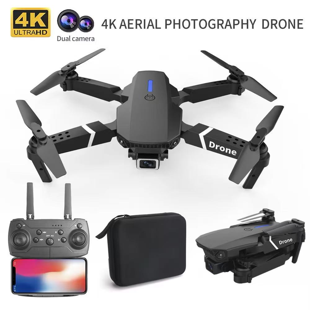 Rc Helicopter Charger - Drone Profesional E88 Kamera HD Sudut
