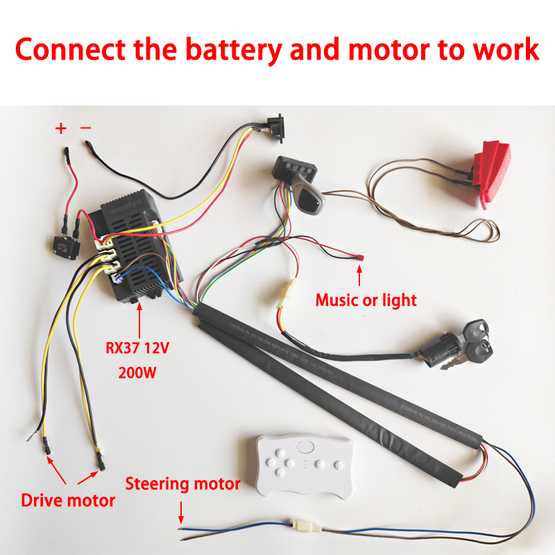 Rc Helicopter Blade - 12V 24V Set Kit harnes kabel