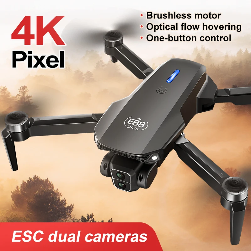 Drone Quadcopter E88 Plus baru - Rc Helicopter Case ulasan dan harga