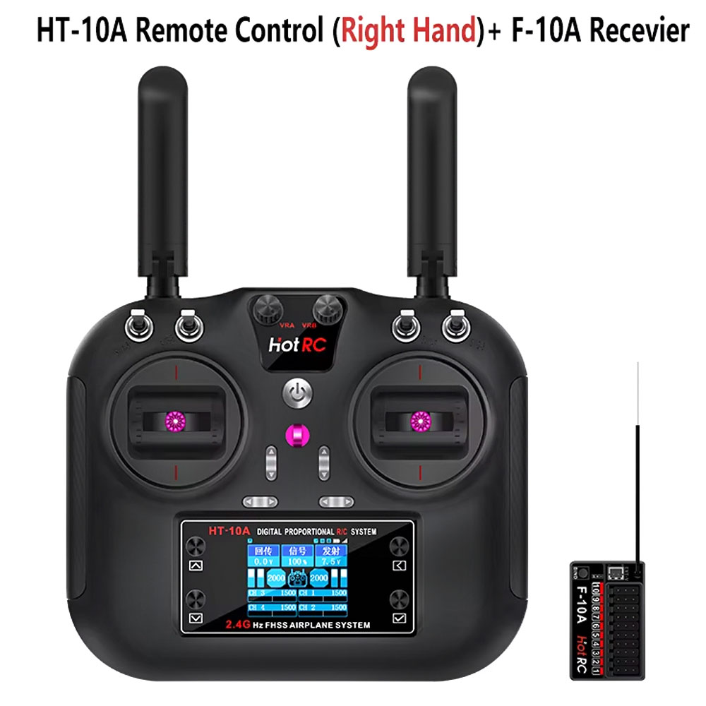 Hotrc HT-10A 2.4G 10CH Transmi - Rc Helicopter Battery ulasan dan harga